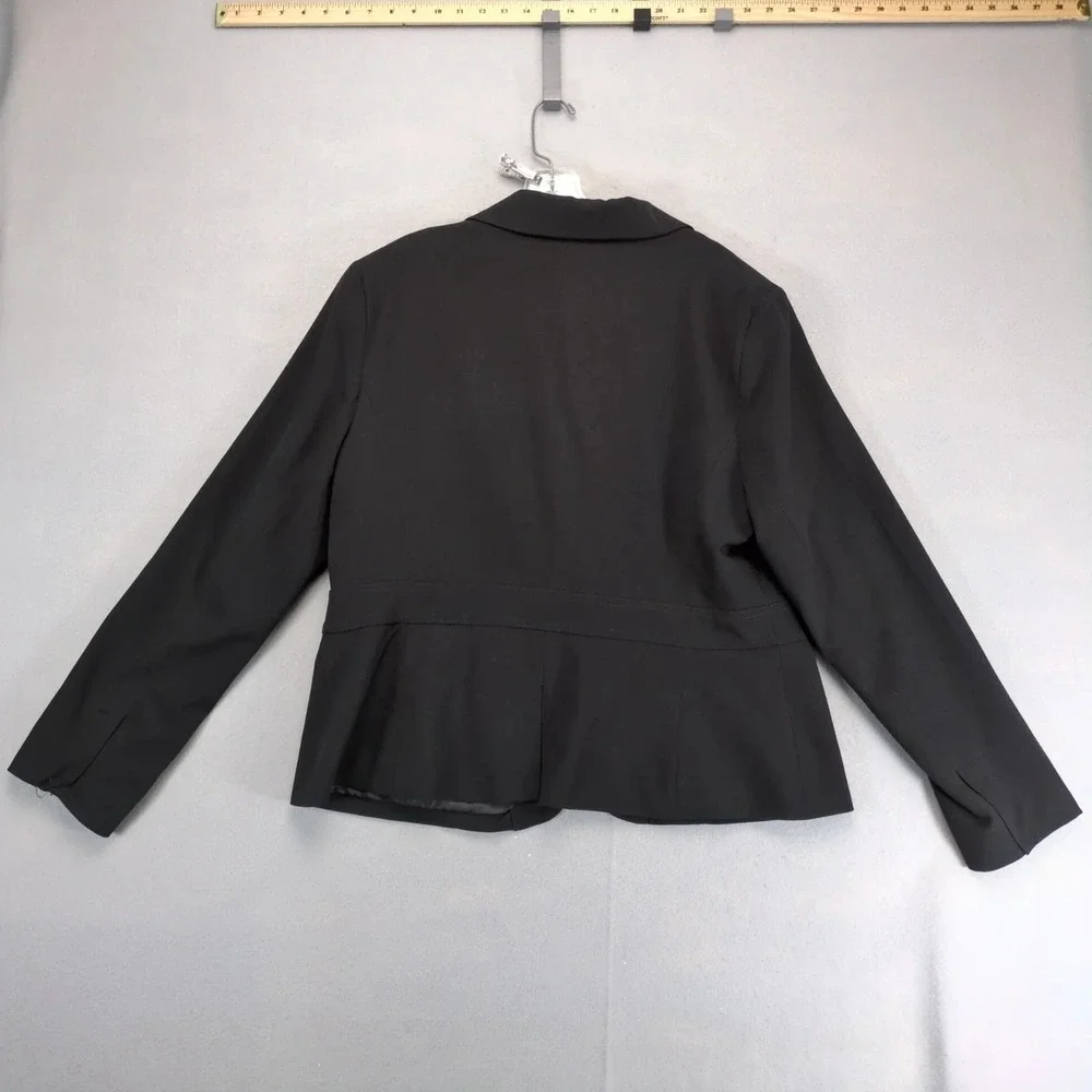 7th Avenue New York Black Blazer Jacket Womens 18 Career Office‎ Stretch Classic